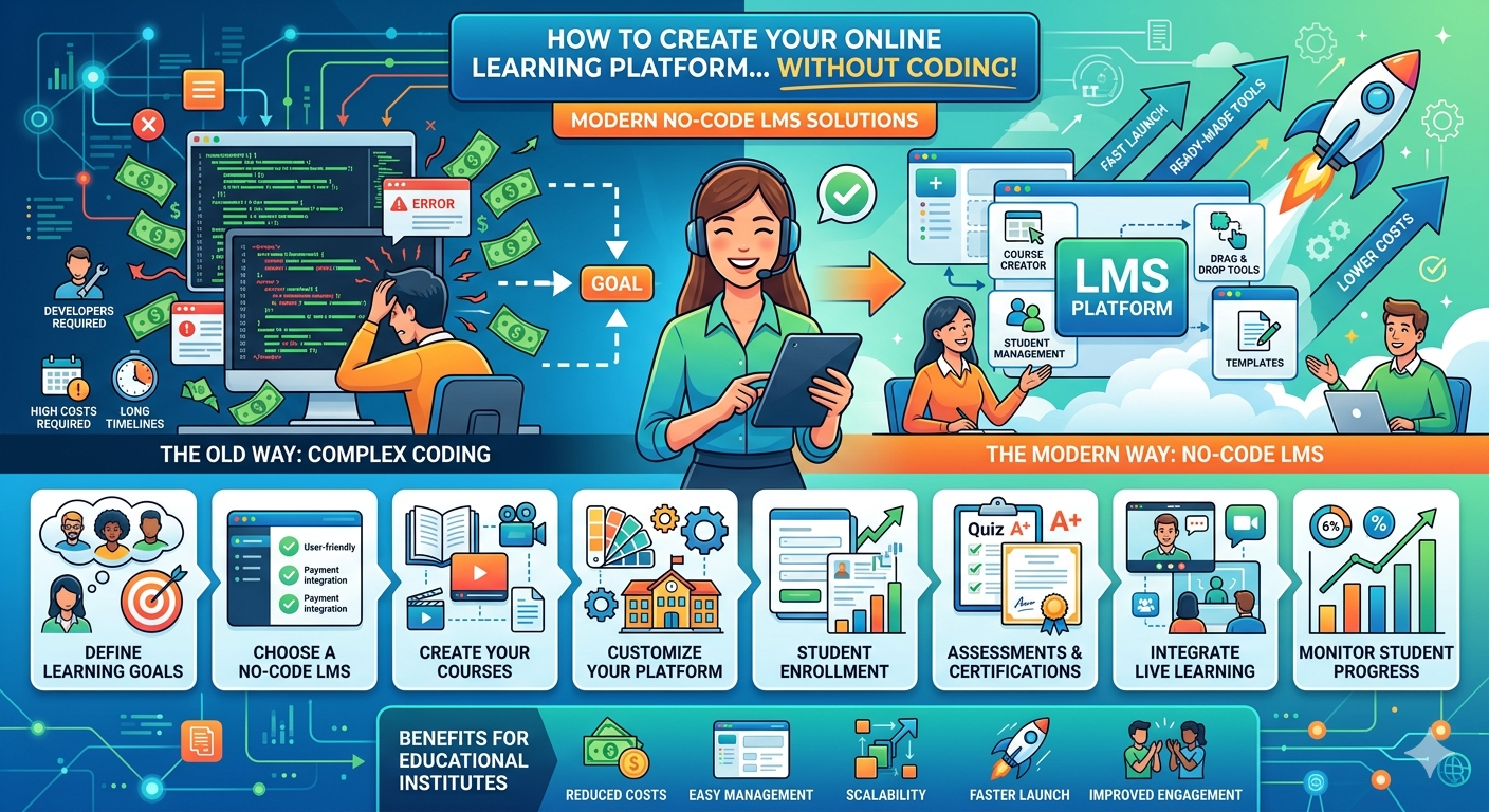 How to Create an Online Learning Platform Without Coding